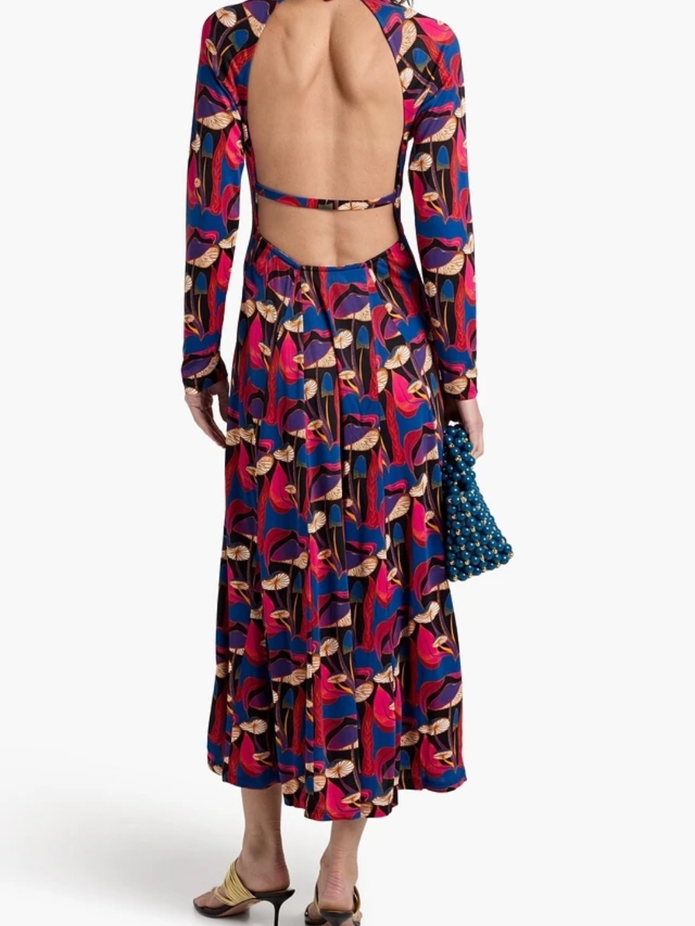 FARM Rio Multicolor Printed Long-Sleeve Midi Dress - Picture 3 of 4